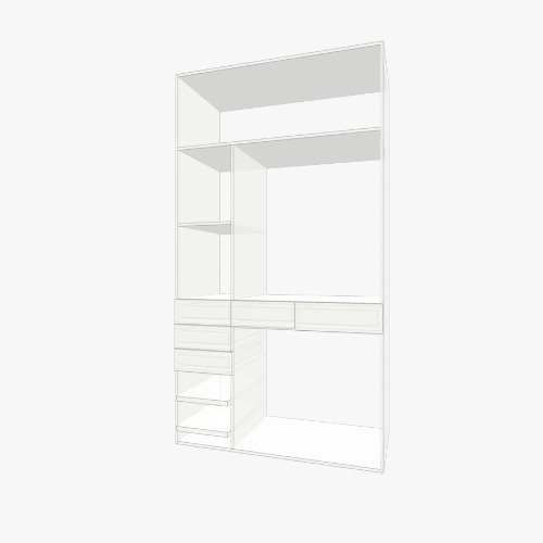 closet Ana Бесплатные 3D-проекты мебели и чертежи от сообщества Flatma