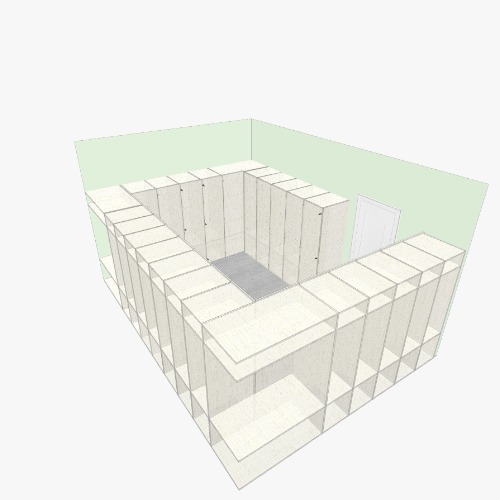 Гардероб 24 щкафа недоработан Бесплатные 3D-проекты мебели и чертежи от сообщества Flatma