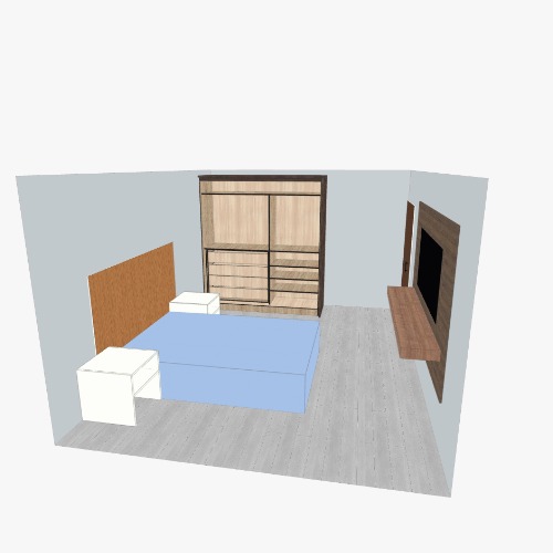 Quarto Joao Victor Бесплатные 3D-проекты мебели и чертежи от сообщества Flatma