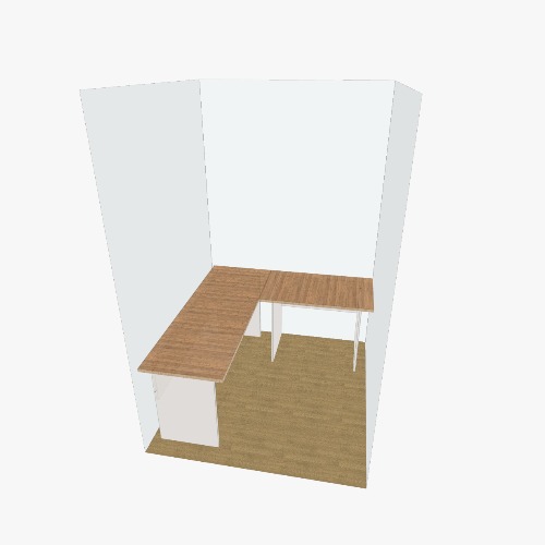 Two Desks Бесплатные 3D-проекты мебели и чертежи от сообщества Flatma