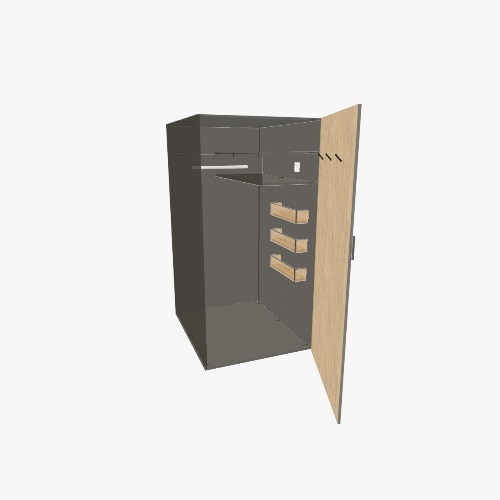 2 m caddy schrank