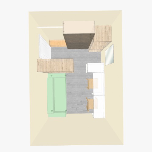 a 9-square-meter room for 2 people (test) Free 3D furniture designs and blueprints from Flatma Community