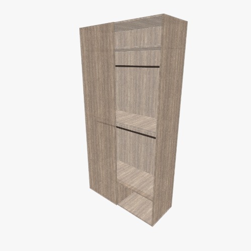 Armario con doble perchero Free 3D furniture designs and blueprints from Flatma Community