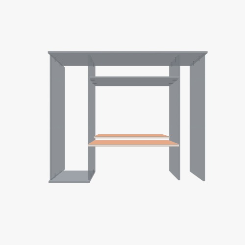 Armario con escritorio Free 3D furniture designs and blueprints from Flatma Community