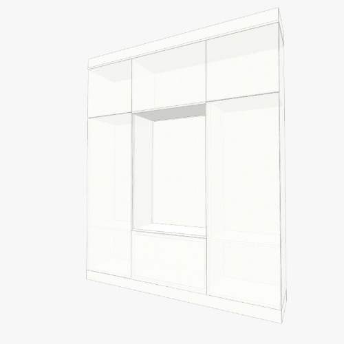 Armário Hall Free 3D furniture designs and blueprints from Flatma Community