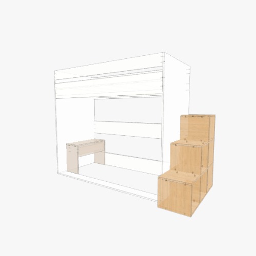 bed for nina Бесплатные 3D-проекты мебели и чертежи от сообщества Flatma