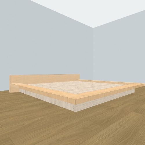 Bed frame japanese style Free 3D furniture designs and blueprints from Flatma Community