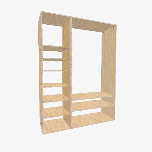 Bedroom wardrobe Degneaeblevej Free 3D furniture designs and blueprints from Flatma Community