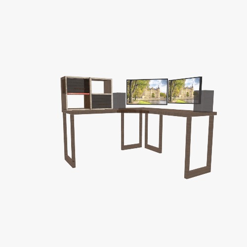 Bureau coloc Free 3D furniture designs and blueprints from Flatma Community
