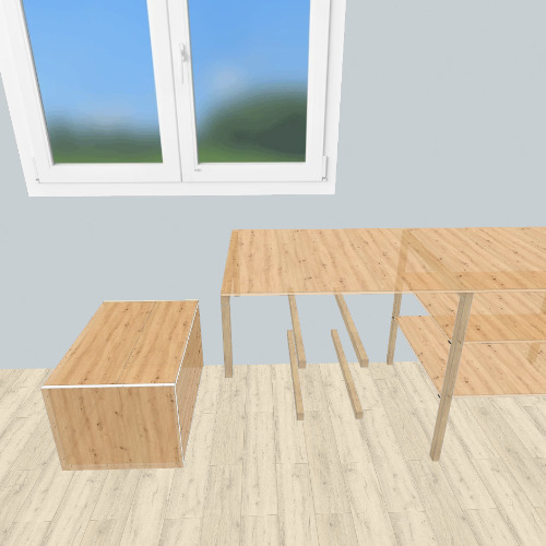 bureau test Бесплатные 3D-проекты мебели и чертежи от сообщества Flatma