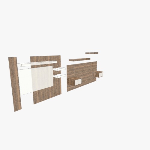 Cabecero y centro de entretenimiento habitacion 2 Free 3D furniture designs and blueprints from Flatma Community