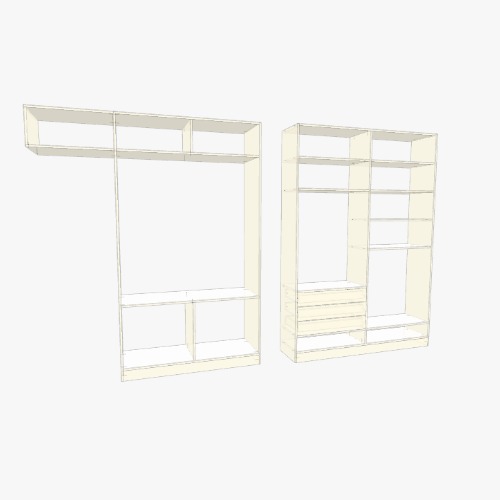 Closet Бесплатные 3D-проекты мебели и чертежи от сообщества Flatma