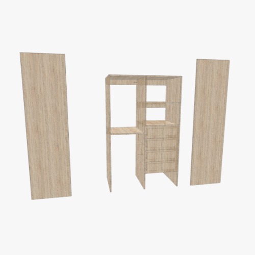 Closet Habitación Principal Бесплатные 3D-проекты мебели и чертежи от сообщества Flatma
