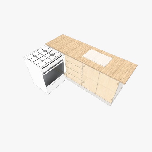 Cocina Бесплатные 3D-проекты мебели и чертежи от сообщества Flatma