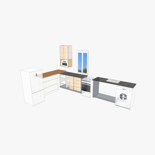 Cocina en L 1 Free 3D furniture designs and blueprints from Flatma Community