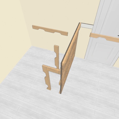 cozinha com máquina de lavar bancada de palet