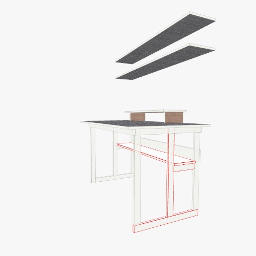 Desk Бесплатные 3D-проекты мебели и чертежи от сообщества Flatma