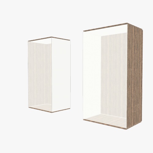 Два шкафа Бесплатные 3D-проекты мебели и чертежи от сообщества Flatma