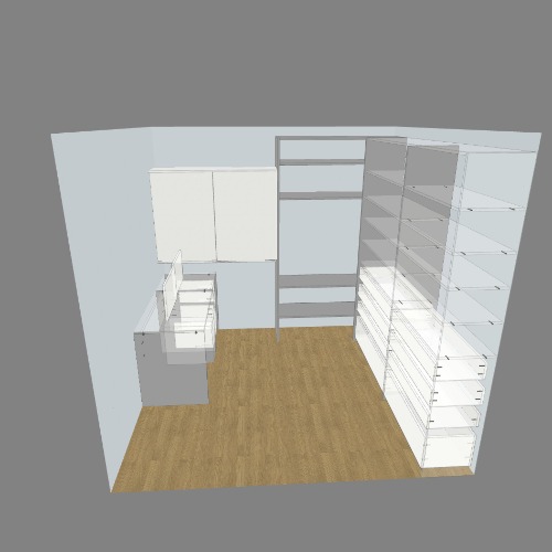 эргономика рабочее место и шкаф Бесплатные 3D-проекты мебели и чертежи от сообщества Flatma