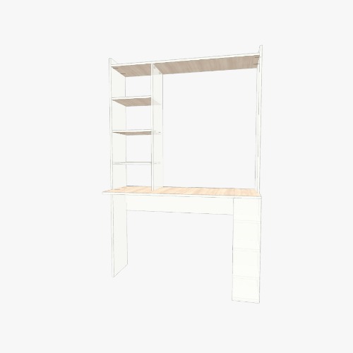 Escritorio Free 3D furniture designs and blueprints from Flatma Community