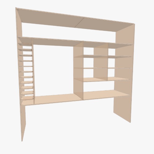 escritorio Бесплатные 3D-проекты мебели и чертежи от сообщества Flatma