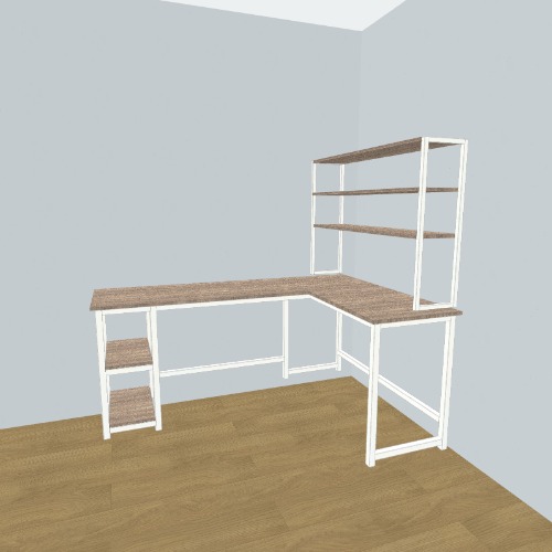 Escritorio en forma de L Free 3D furniture designs and blueprints from Flatma Community