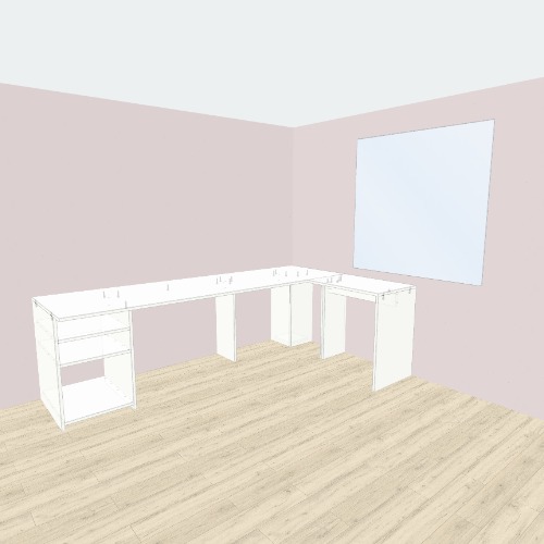 Escritorio en L Free 3D furniture designs and blueprints from Flatma Community