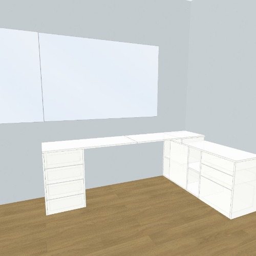 escritorio juli Бесплатные 3D-проекты мебели и чертежи от сообщества Flatma