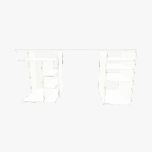 Escritorio Leo Free 3D furniture designs and blueprints from Flatma Community