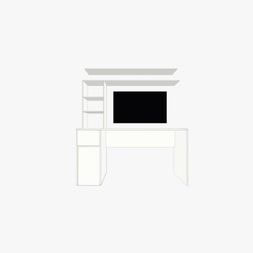 Escrivaninha Pedro Free 3D furniture designs and blueprints from Flatma Community