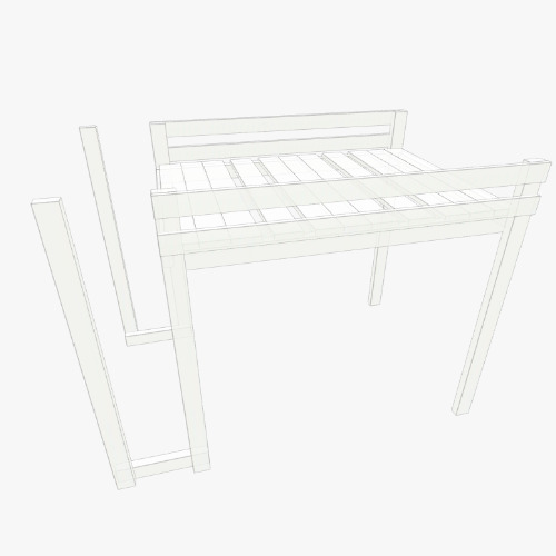 Full Loft Bed Free 3D furniture designs and blueprints from Flatma Community