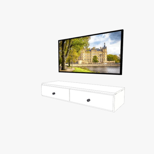 Gabinete TV Flotante cajones salidos