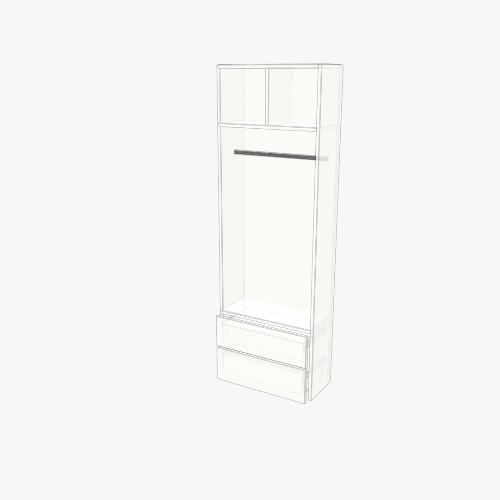 гардероб Бесплатные 3D-проекты мебели и чертежи от сообщества Flatma