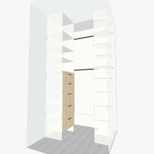Гардеробная 1,3 м2 Free 3D furniture designs and blueprints from Flatma Community