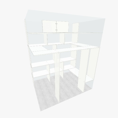 Гардеробная 2 двери Free 3D furniture designs and blueprints from Flatma Community