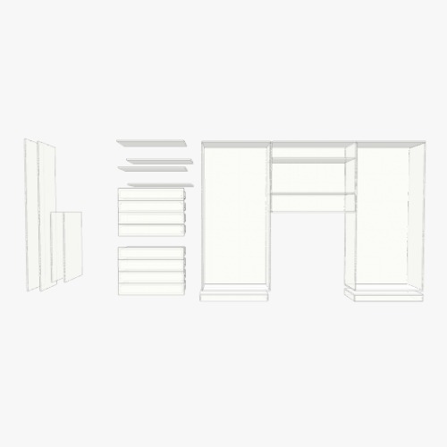 Guarda roupa casal Free 3D furniture designs and blueprints from Flatma Community