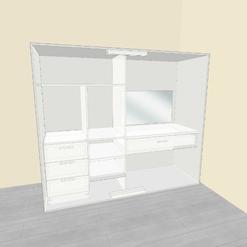 Guarda Roupa Kael Бесплатные 3D-проекты мебели и чертежи от сообщества Flatma