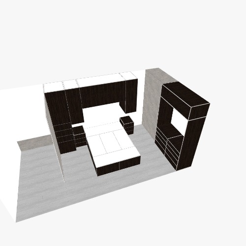 Habitación Free 3D furniture designs and blueprints from Flatma Community