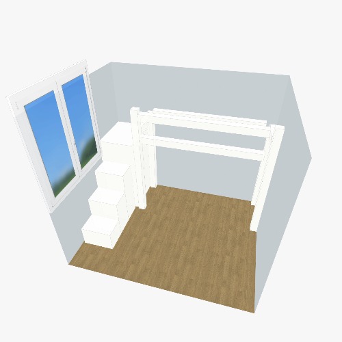 Hochbett Бесплатные 3D-проекты мебели и чертежи от сообщества Flatma