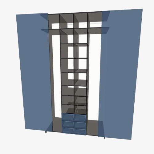 шкаф мальчиков Бесплатные 3D-проекты мебели и чертежи от сообщества Flatma