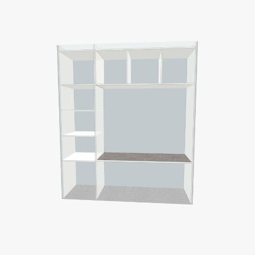 Рабочее место 1-1 Free 3D furniture designs and blueprints from Flatma Community