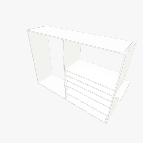 Простой шкаф Free 3D furniture designs and blueprints from Flatma Community