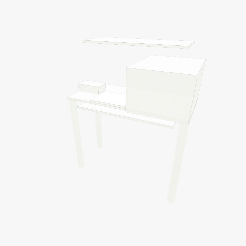 Studio desk table Бесплатные 3D-проекты мебели и чертежи от сообщества Flatma