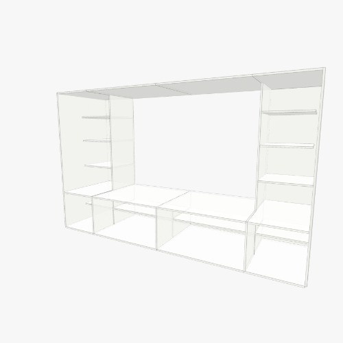 Jordans Bookshelf Бесплатные 3D-проекты мебели и чертежи от сообщества Flatma