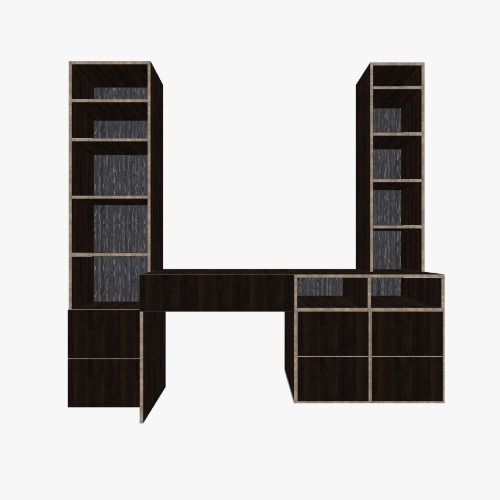 kitaplık ve masa Free 3D furniture designs and blueprints from Flatma Community