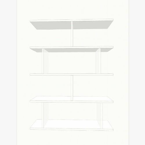 книжный стеллаж Free 3D furniture designs and blueprints from Flatma Community