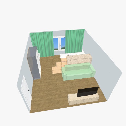 комната Бесплатные 3D-проекты мебели и чертежи от сообщества Flatma