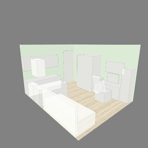 комната Free 3D furniture designs and blueprints from Flatma Community