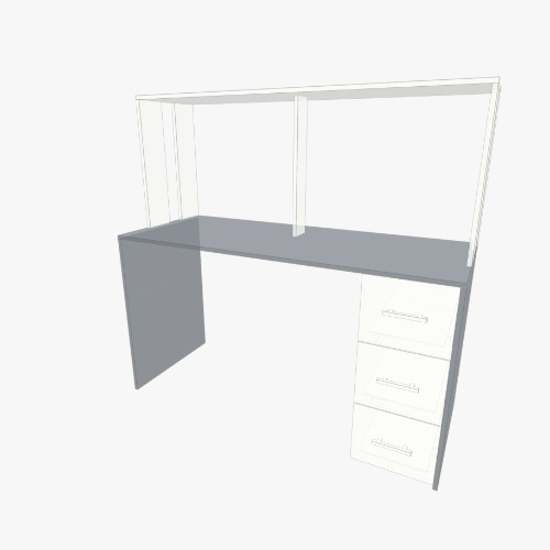 Компьютерный стол М1В1 Free 3D furniture designs and blueprints from Flatma Community