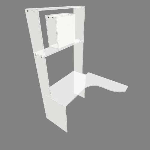 Компьютерный стол на лоджию Free 3D furniture designs and blueprints from Flatma Community